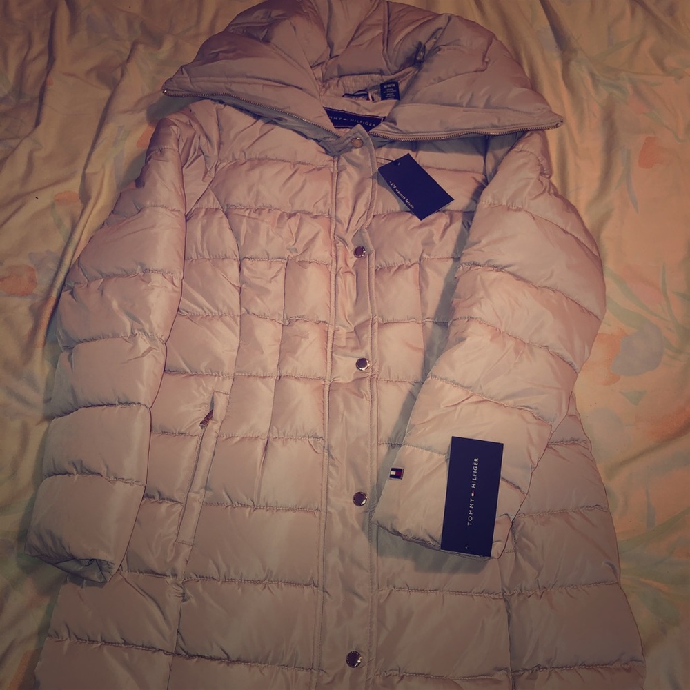 Tommy Hilfiger Grey Extended Bubble Coat